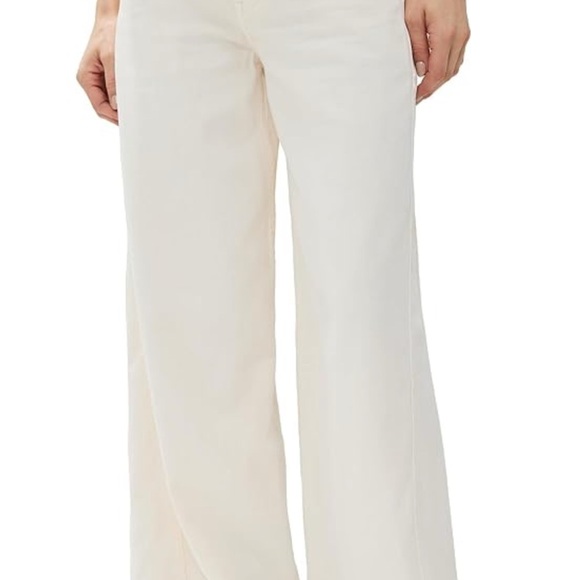 rag & bone Denim - rag & bone Women's Featherweight Logan Wide-Leg Jeans, Ecru
